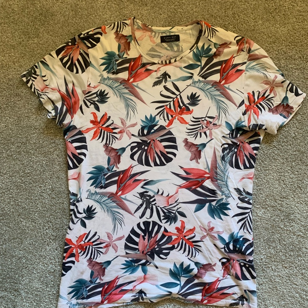Zara tropical t-shirt